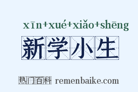 新学小生是什么意思的图片